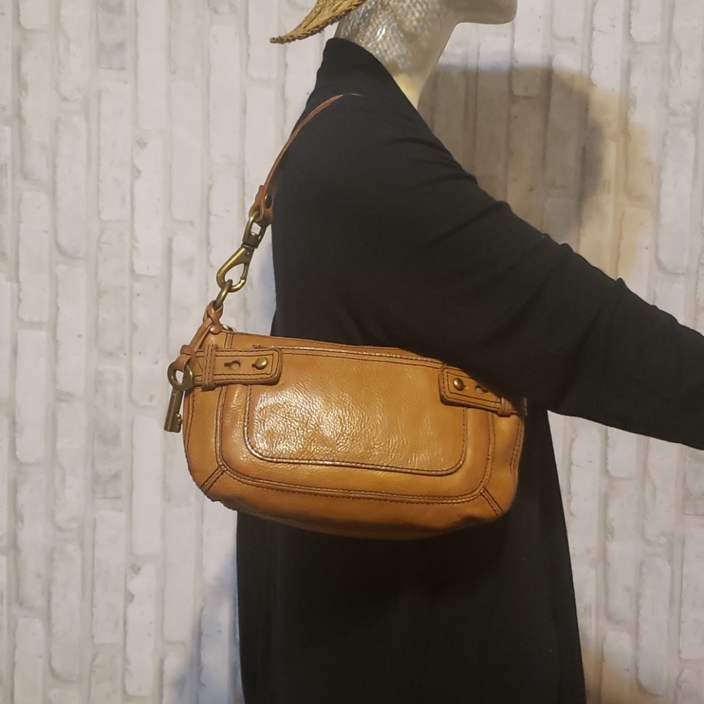 Fossil Light Brown Leather Bag